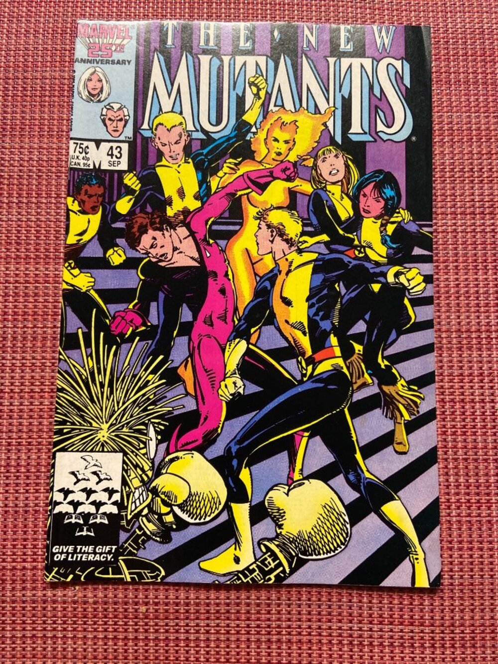 New Mutants #43 (1986) Marvel 25th Anniv Magik Sunspot VF X-Men Key Direct